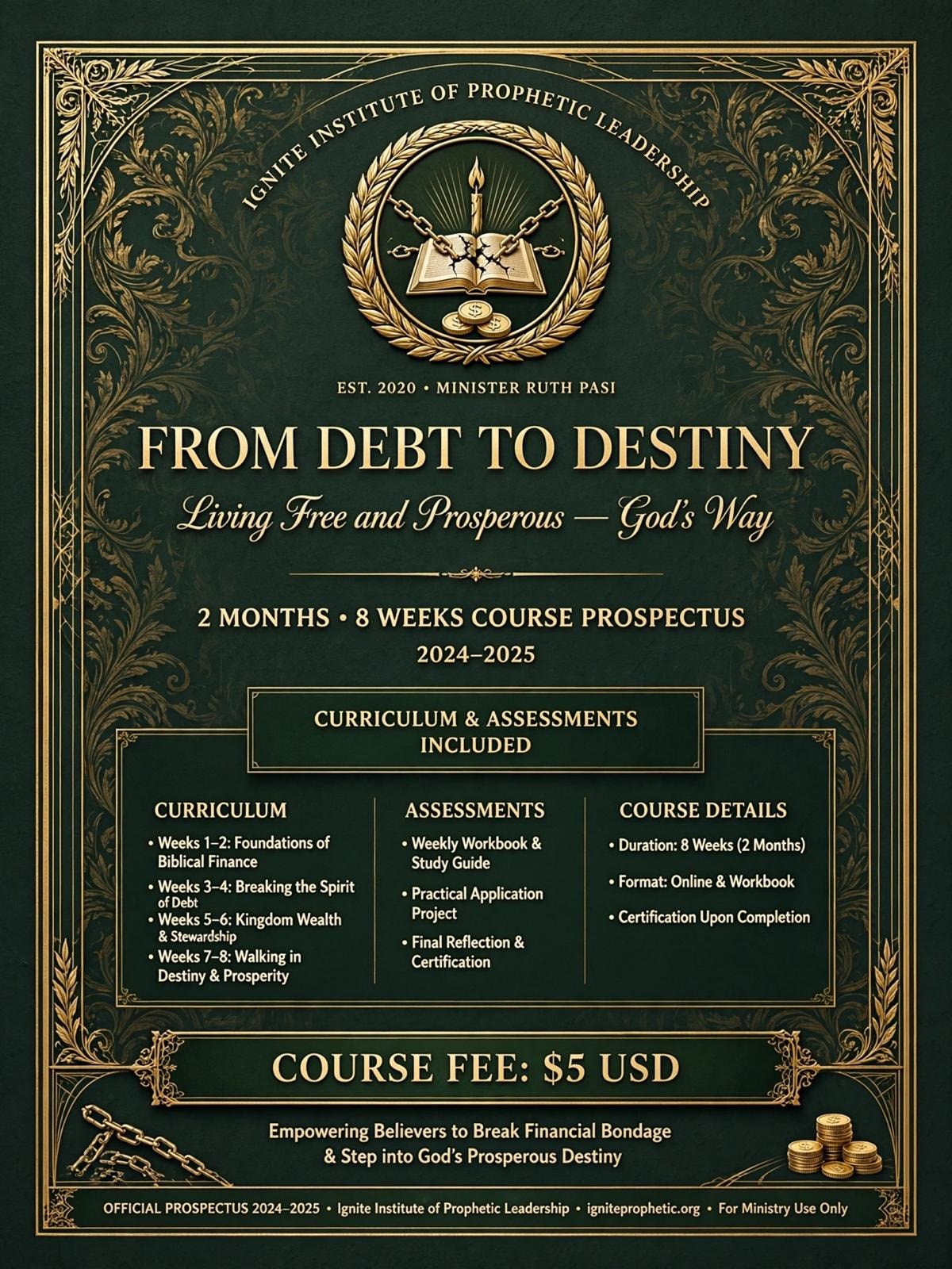 The 7 Ps Teaching Guide for Pastors by Minister Ruth Pasi — Ignite Institute of Prophetic Leadership